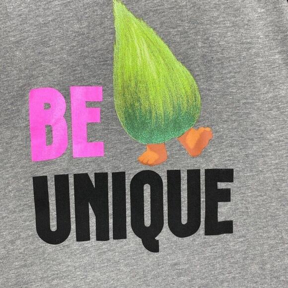 Dream Works Trolls Nightgown Womens Large XL Gray Sleep Shirt Be Unique Movie - Picture 3 of 13